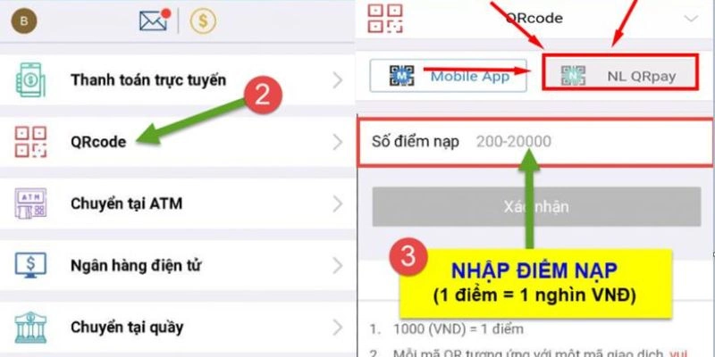 Hướng dẫn các bước giao dịch nạp tiền Kubet77 thông qua mã QR code